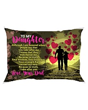 GIFT FOR YOUR DAUGHTER - PREMIUM Rectangular Pillowcase back
