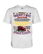 Trucker's Wife V-Neck T-Shirt tile