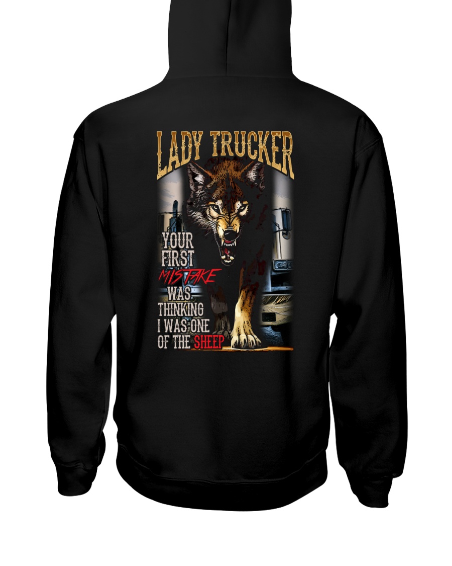 LADY TRUCKER - I'M THE WOLF Hooded Sweatshirt
