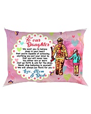 GIFT FOR A FIREFIGHTER'S DAUGHTER - PREMIUM Rectangular Pillowcase back