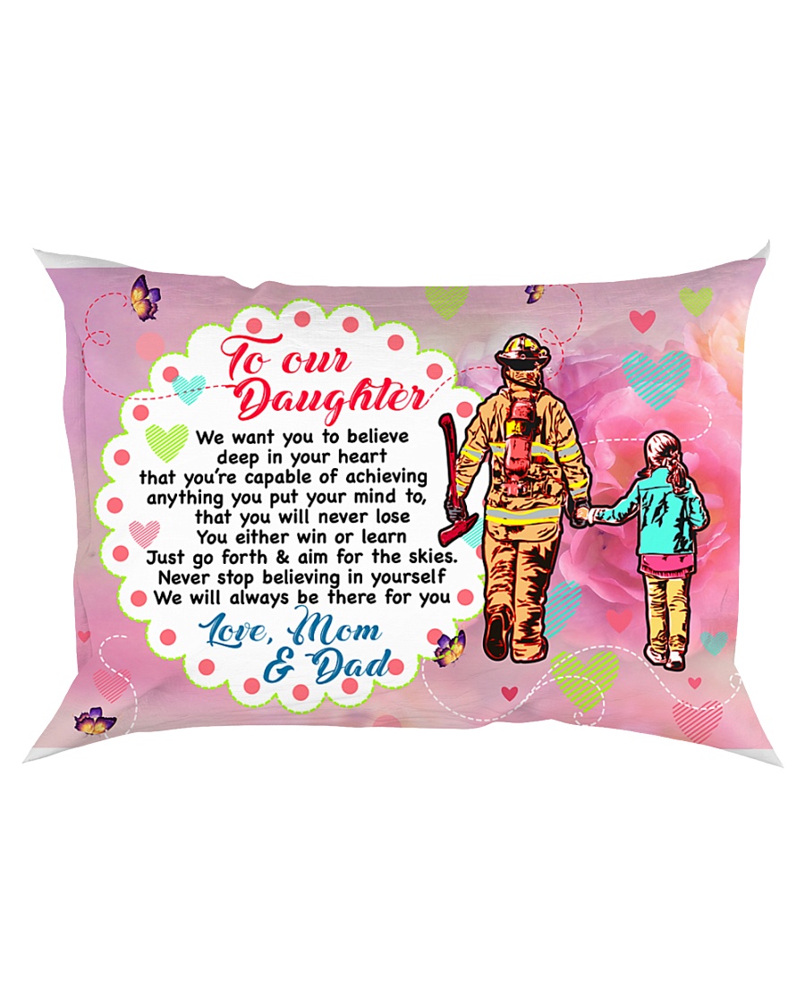 GIFT FOR A FIREFIGHTER'S DAUGHTER - PREMIUM Rectangular Pillowcase