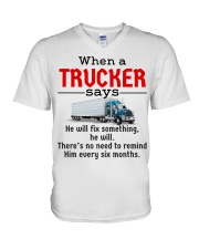 Trucker V-Neck T-Shirt tile