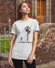 LINEMAN'S WIFE Classic T-Shirt apparel-classic-tshirt-lifestyle-06