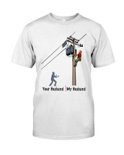 LINEMAN'S WIFE Classic T-Shirt front