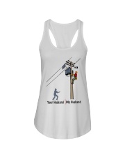 LINEMAN'S WIFE Ladies Flowy Tank tile