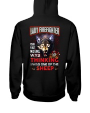 Lady Firefighter - I'm the Wolf Hooded Sweatshirt back