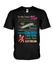 ELECTRICIAN'S WIFE V-Neck T-Shirt thumbnail