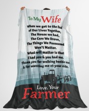 Farmer's Wife - Black Friday Sale Large Fleece Blanket - 60" x 80" aos-coral-fleece-blanket-60x80-lifestyle-front-10