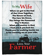 Farmer's Wife - Black Friday Sale Large Fleece Blanket - 60" x 80" front