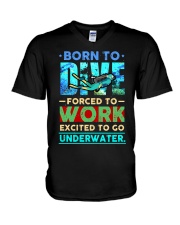 SCUBA DIVING V-Neck T-Shirt tile