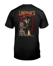 LINEMAN'S GIRLFRIEND - I'M THE WOLF Classic T-Shirt thumbnail