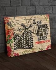 Crocheting - Premium 14x11 Gallery Wrapped Canvas Prints aos-canvas-pgw-14x11-lifestyle-front-11