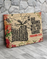 Crocheting - Premium 14x11 Gallery Wrapped Canvas Prints aos-canvas-pgw-14x11-lifestyle-front-13
