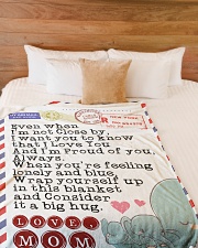 Mom Premium Large Fleece Blanket - 60" x 80" aos-coral-fleece-blanket-60x80-lifestyle-front-02