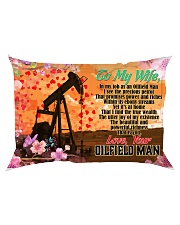 GIFT FOR A OILFIELD MAN'S WIFE - PREMIUM Rectangular Pillowcase back