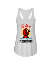 FIREFIGHTER'S WIFE Ladies Flowy Tank tile