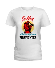 FIREFIGHTER'S WIFE Ladies T-Shirt tile