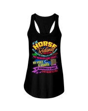 HORSE RIDING MOM Ladies Flowy Tank thumbnail