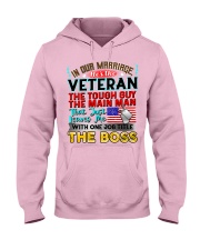 Veteran's Wife Hooded Sweatshirt front