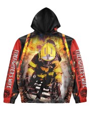 Firefighter's Wife Women's All Over Print Hoodie back