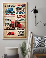 RETIRED TRUCKER PREMIUM 11x17 Poster lifestyle-poster-1