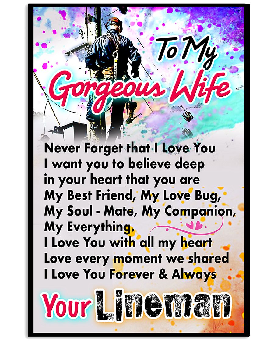 LINEMAN'S WIFE - PREMIUM 11x17 Poster