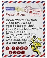 Lineman's Mom Premium Large Fleece Blanket - 60" x 80" front