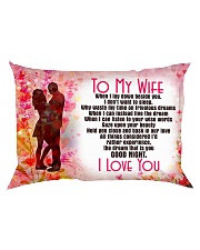 GIFT FOR YOUR WIFE - PREMIUM Rectangular Pillowcase back