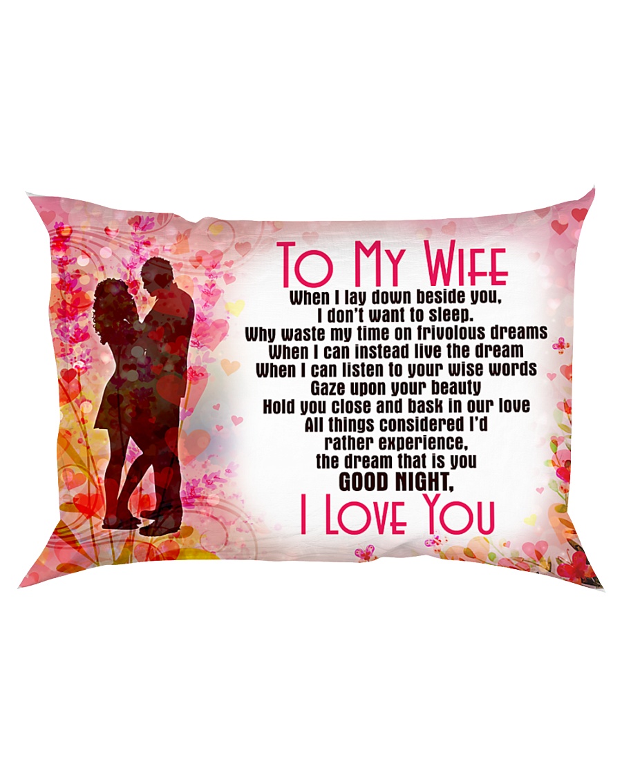 GIFT FOR YOUR WIFE - PREMIUM Rectangular Pillowcase
