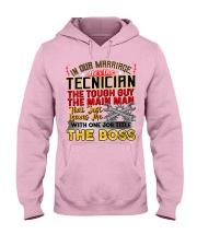 Technician's Wife Hooded Sweatshirt front