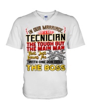 Technician's Wife V-Neck T-Shirt tile