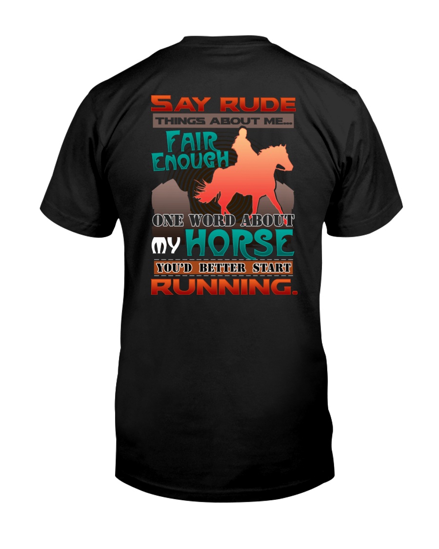 HORSE RIDING RUNNING FAIR Classic T-Shirt