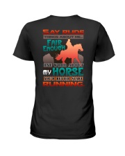HORSE RIDING RUNNING FAIR Ladies T-Shirt thumbnail