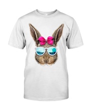 This cute rabbit face top features an adorable bun Classic T-Shirt front