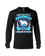 Iam happiest when i am with my Labrador Retriever Long Sleeve Tee thumbnail