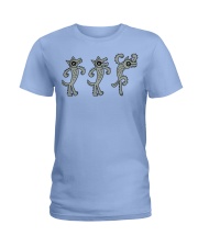 Three Wolves Vs Goat Goat Shirt Farmer Shirt Goat Ladies T-Shirt thumbnail