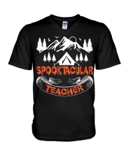 Spooktacular Teacher-01 V-Neck T-Shirt tile