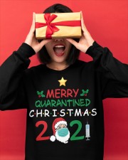 Merry Quarantined Christmas 2021 Crewneck Sweatshirt apparel-crewneck-sweatshirt-lifestyle-front-18