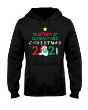 Merry Quarantined Christmas 2021 Hooded Sweatshirt tile