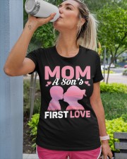 Mom A Son's First Love- Best Quality T-shirt Premium Fit Ladies Tee custom-t-shirts-premium-fit-ladies-lifestyle-front-124