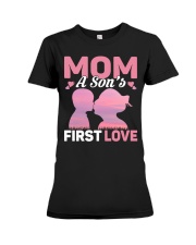 Mom A Son's First Love- Best Quality T-shirt Premium Fit Ladies Tee front