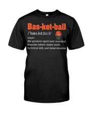 Bas-ket-ball The Greatest Sport Ever Premium Premium Fit Mens Tee front