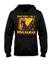 PRETEND I M A POMERANIAN Hooded Sweatshirt tile
