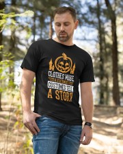 Clothes make a statement Costumes tell a story Classic T-Shirt apparel-classic-tshirt-lifestyle-front-49