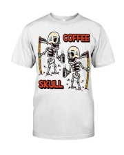 Coffee and skull Classic T-Shirt front