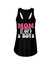 Mom 1 Of 2 Boys - Best Quality T-shirt Ladies Flowy Tank tile