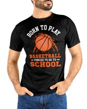 BORN-TO PLAY BASKETBALL FORCED Premium Fit Mens Tee custom-t-shirts-premium-fit-men-lifestyle-front-68