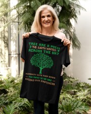 Tree-are-a-poem-the-earth-erites-across-the-sky-humanity-cuts-them-down-for-paper-so-we-man-record-ou-emptiness Premium Fit Mens Tee apparel-premium-fit-men-tee-lifestyle-front-31