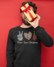 Peace Love Christmas Crewneck Sweatshirt apparel-crewneck-sweatshirt-lifestyle-front-23