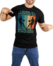 SCHOOL-IS-IMPORTANT-BUT-BASKETBALL-IS IMPORTANTER- Best Quality T-shirt Premium Fit Mens Tee custom-t-shirts-premium-fit-men-lifestyle-front-66